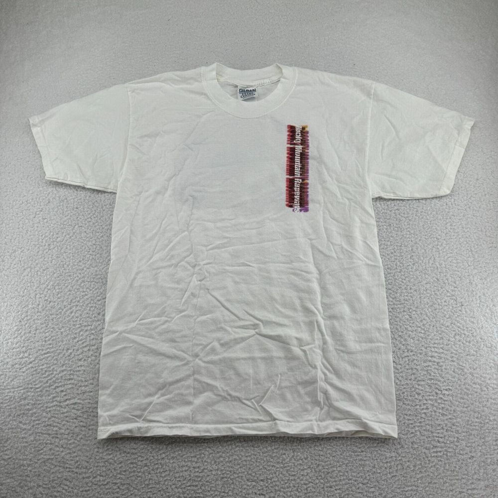 Gildan Nascar Rocky Mountain Raceway Shirt Mens Large White‎ Graphic Print Tee